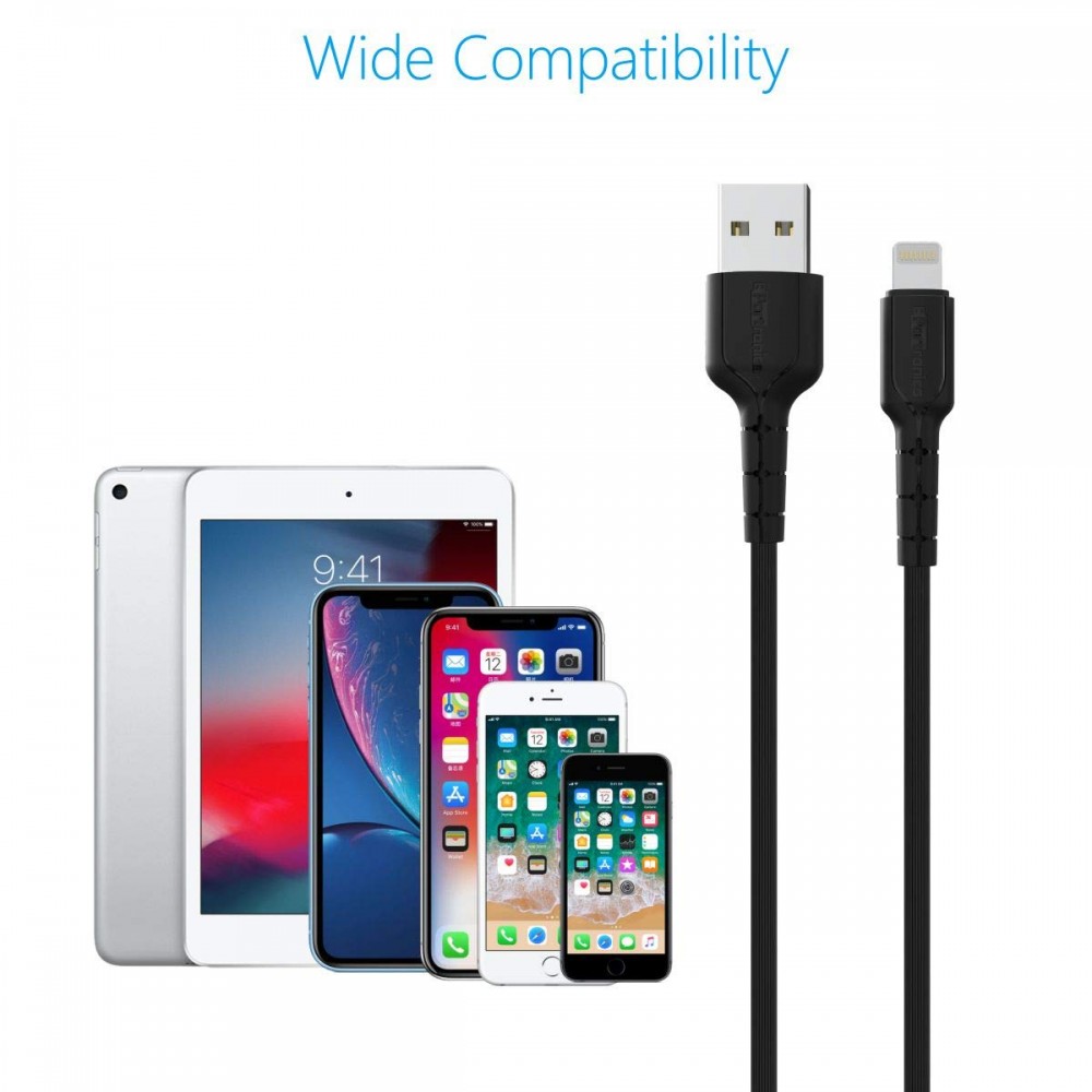 Portronics Konnect L POR-1081 1.2m Fast Charge Lightning Cable for iPhone